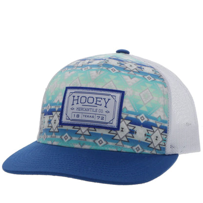 Hooey Doc Teal/White/Blue Aztec Hat