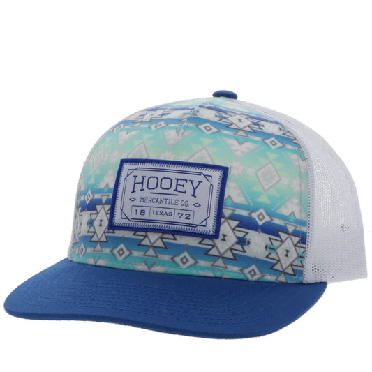 Hooey Doc Teal/White/Blue Aztec Hat