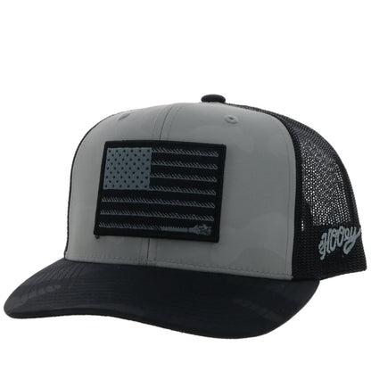Hooey Liberty Roper Grey Camo/Black
