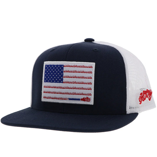 Hooey Liberty Roper Navy/White