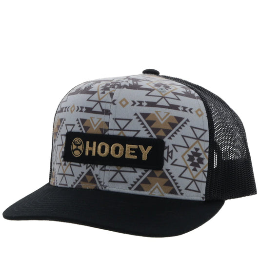 Hooey Lock Up Grey/Black Aztec Hat