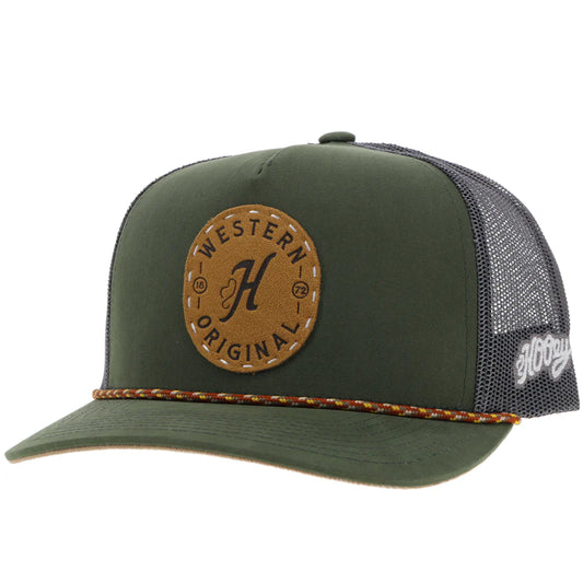 Hooey Spur Olive/Grey Brown Circle Patch
