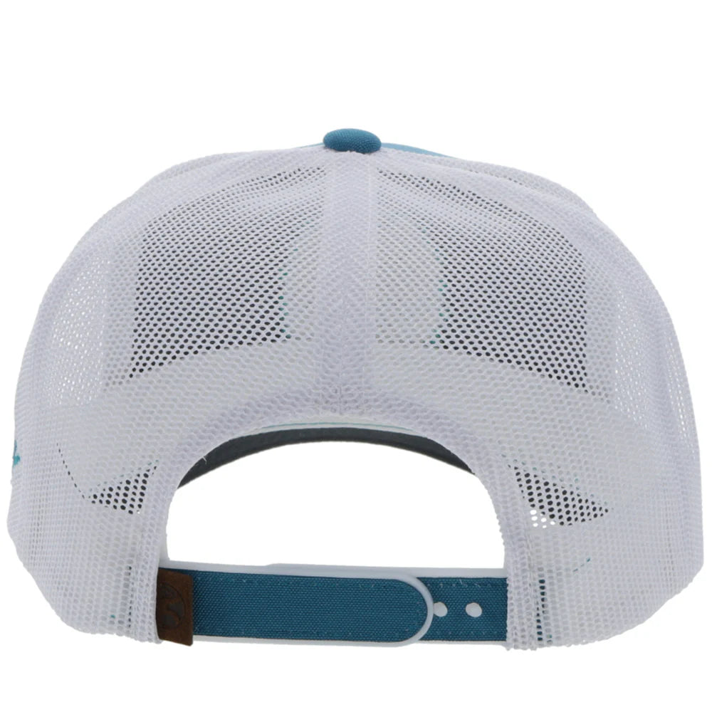 Hooey Spur Teal/White Brown Circle Patch