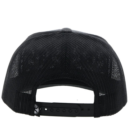 Hooey Horizon Grey/Black Rectangle Patch Hat