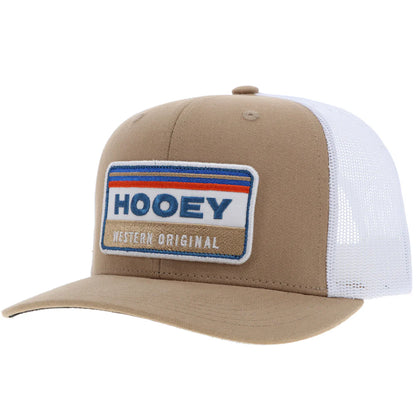 Hooey Horizon Tan/White Rectangle Patch Hat
