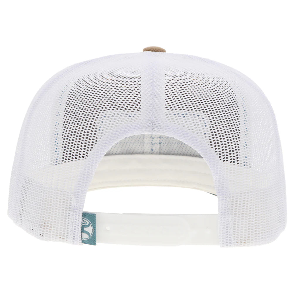 Hooey Horizon Tan/White Rectangle Patch Hat