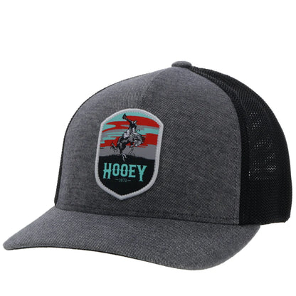 Hooey Cheyenne Gry/Blk Teal/Orange Patch L/XL