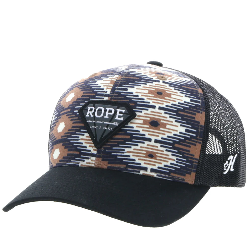 Hooey Rope Like A Girl Black/Brown Aztec