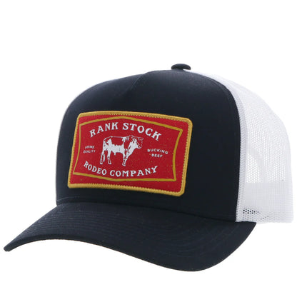 Hooey Rank Stock White/Black
