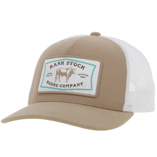 Hooey Rank Stock Tan/White