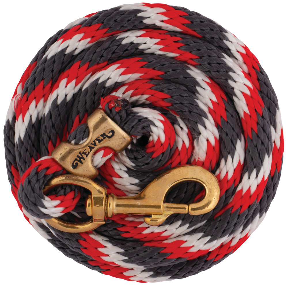 Weaver Poly Lead Rope Solid Brass Snap