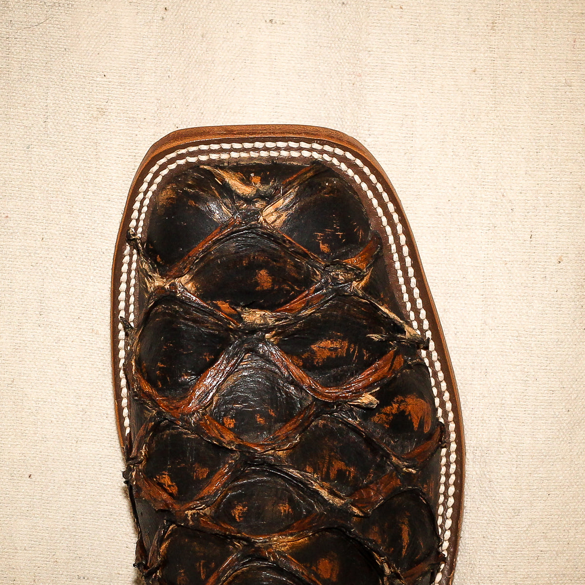 Anderson Bean Arapaima/Bison with Orange Stitch