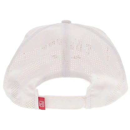 Hooey Cowboy Golf Hat White & Red with Red Stitching