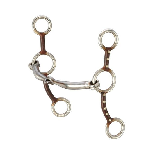 Tough 1 Antique Brown Jr. Cowhorse Snaffle