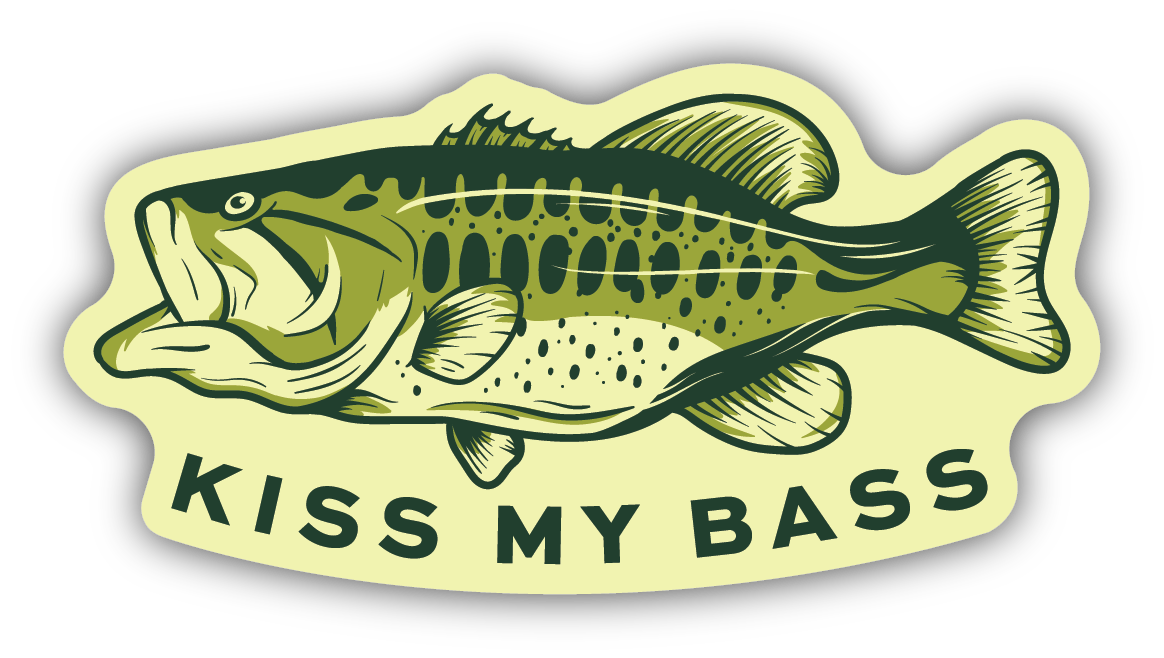 Stickers Northwest Kiss My Bass Largemouth