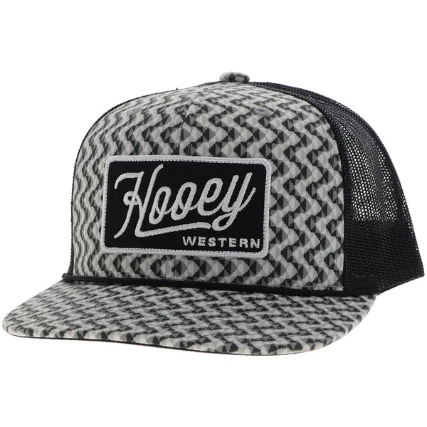 Hooey Lakota Grey/ Black Rectangle Patch