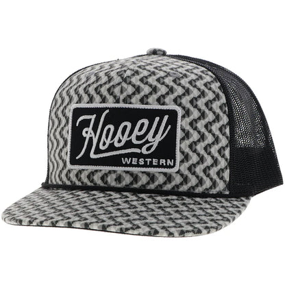 Hooey Lakota Grey/ Black Rectangle Patch