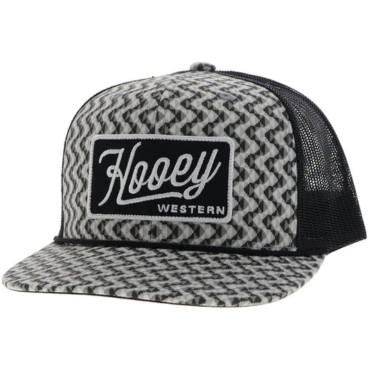 Hooey Lakota Grey/ Black Rectangle Patch