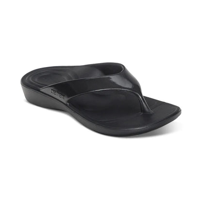 Aetrex Maui Ladies Orthotic Black Gloss