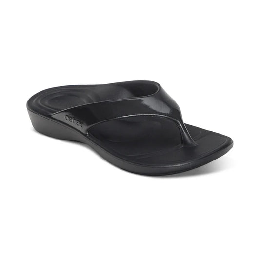Aetrex Maui Ladies Orthotic Black Gloss