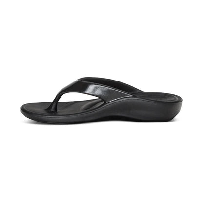 Aetrex Maui Ladies Orthotic Black Gloss