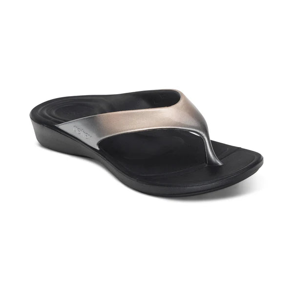 Aetrex Maui Ladies Orthotic Metallic Ombre