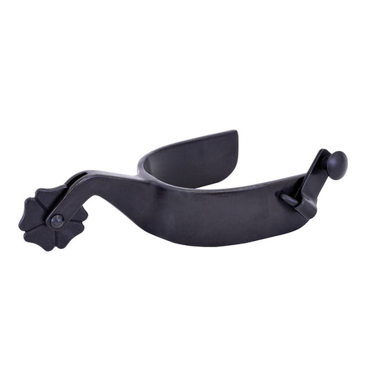 Cowboy Tack Black Satin Clover Spurs