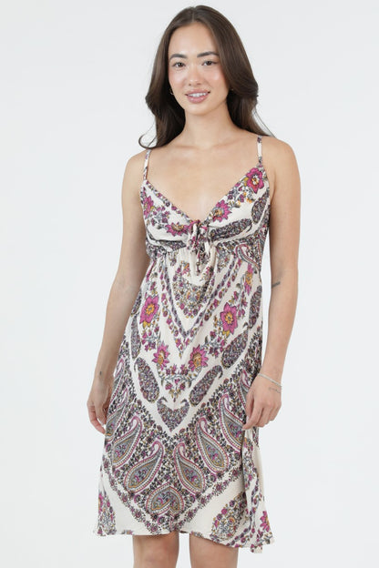Angie Short Sundress Paisley Multi