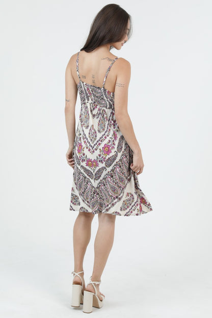 Angie Short Sundress Paisley Multi