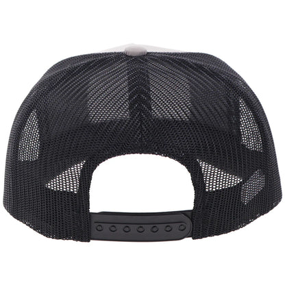 Hooey Salado Grey Black 5-Panel Trucker with Patch