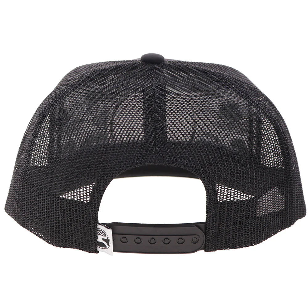 Hooey Hooey Music Black 5-Panel Trucker with Black White Patch