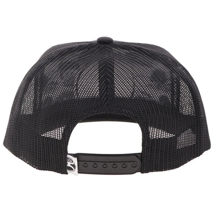 Hooey Hooey Music Black 5-Panel Trucker with Black White Patch