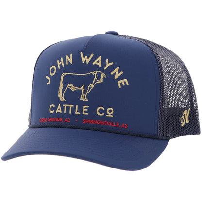 Hooey John Wayne Hat Nav with Yellow Stitching
