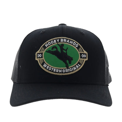 Hooey Pinch 5-Panel Trucker Snapback Hat Black