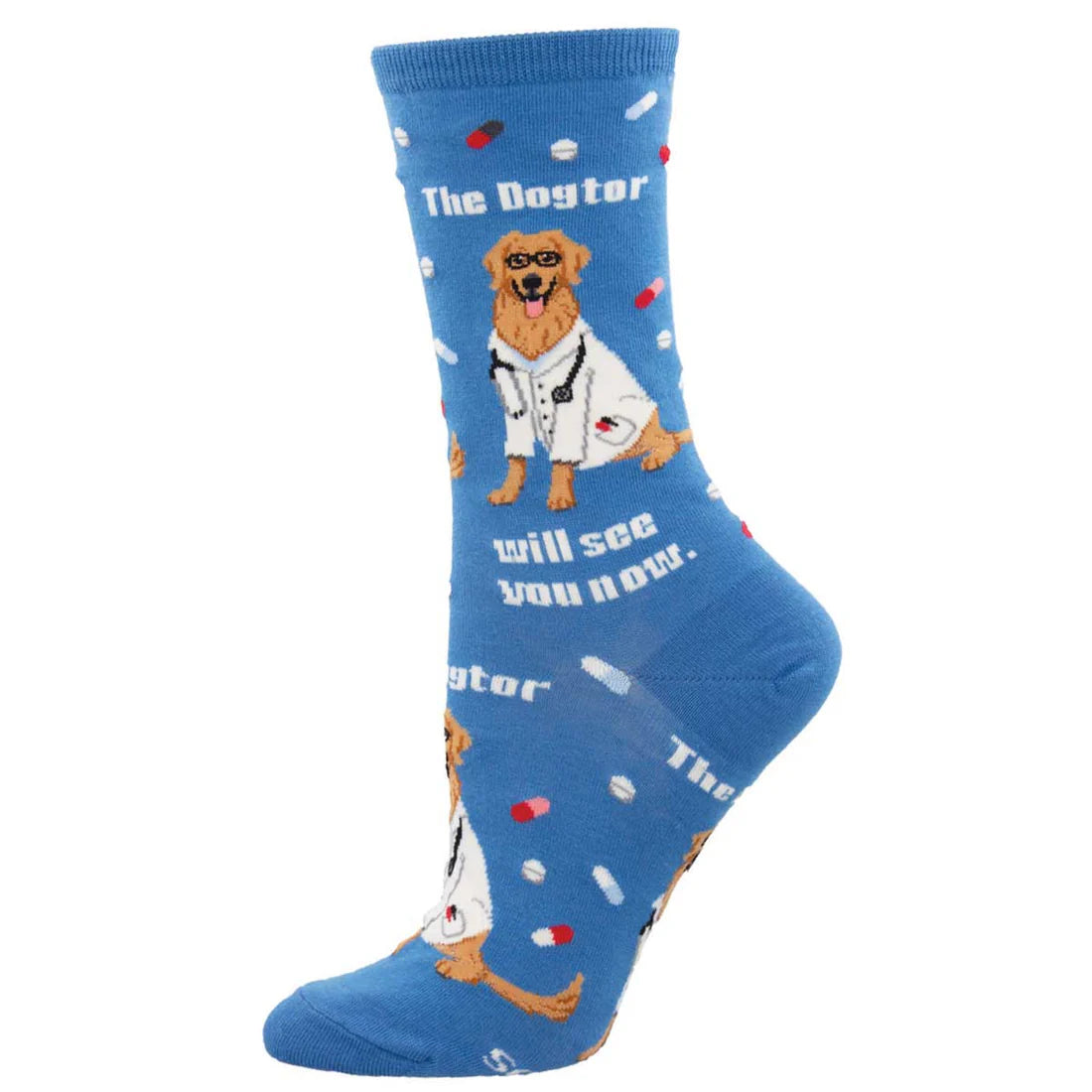 Socksmith Socks The Dogtor Is In Blue