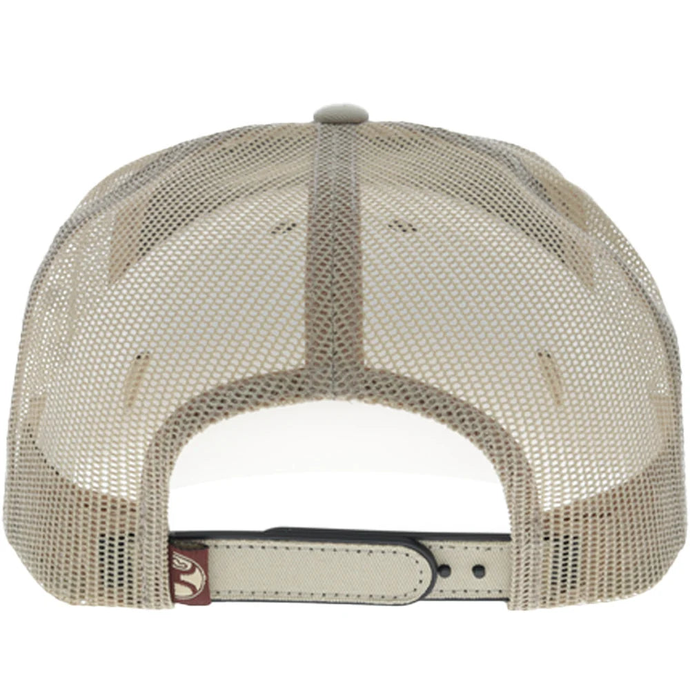 Hooey Buckin' Hard 5-Panel Trucker Snapback Hat Tan