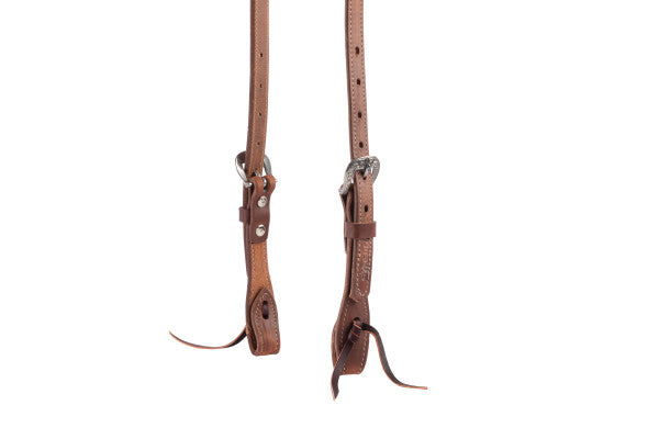 Weaver Synergy Floral Sliding Ear Headstall Russet