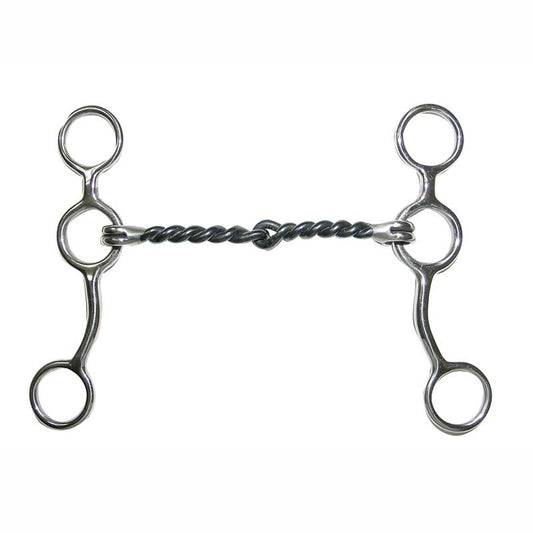 MetaLab Jr Cow Horse Med Twist Gag Bit