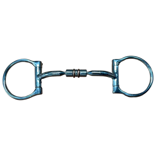 Epic Animal Western D Ring Comfort Snaffle with Copper Rollers