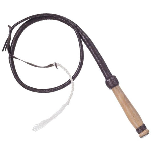 Tough 1 4' Brown Braided Bull Whip