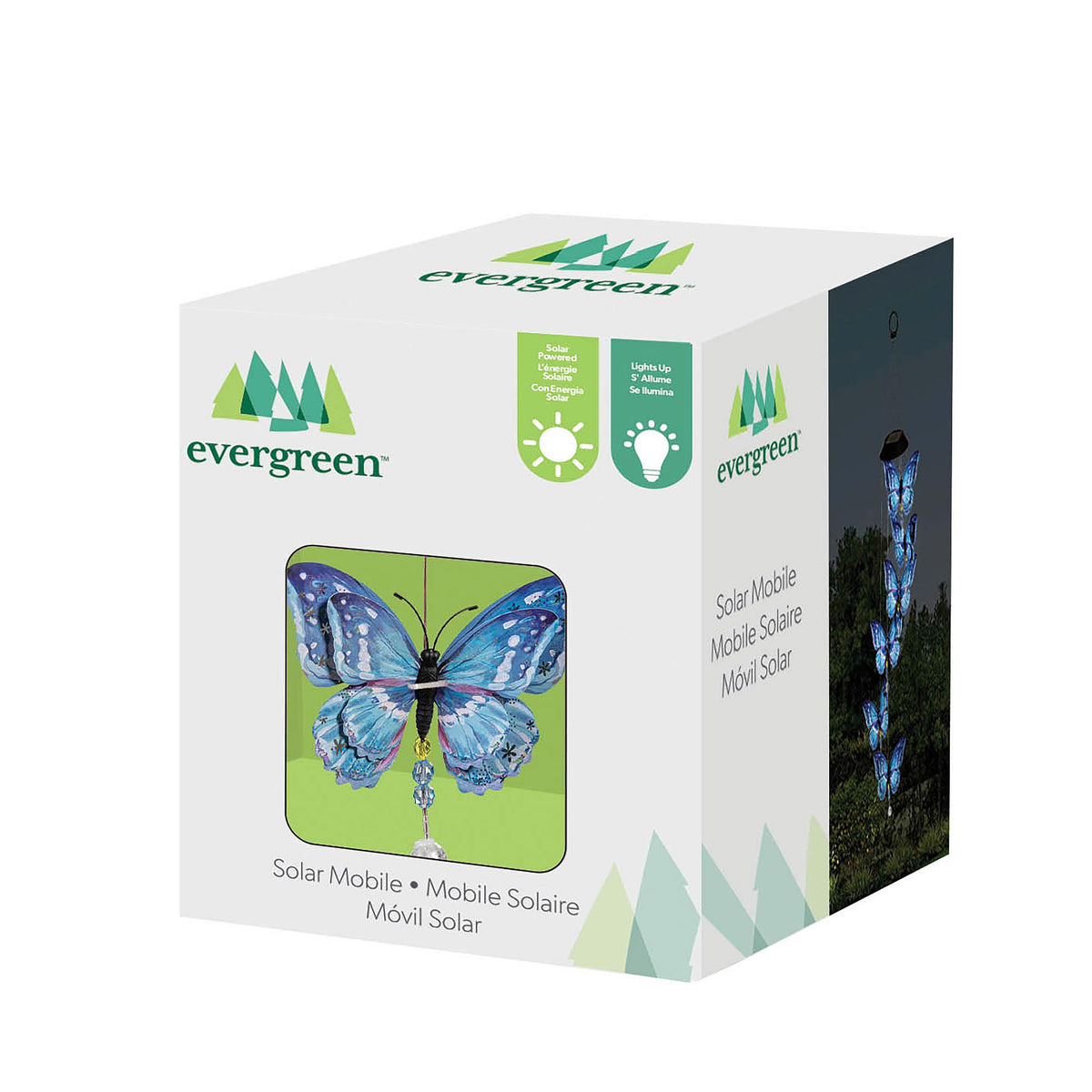 Evergreen Season to Sparkle White Light Solar Mobile