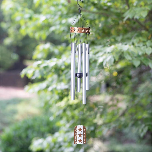 Evergreen 27" Memorial Veterans Windchime