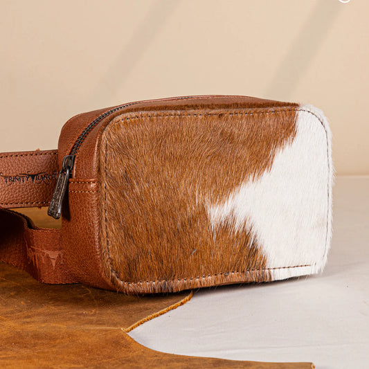 Montana West Trinity Ranch Cowhide Belt Bag