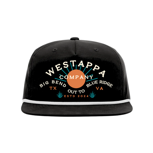 Westappa Company Sunrise Rope Hat Black