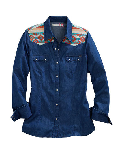 Tin Haul Aztec Shoulder/Denim Snap