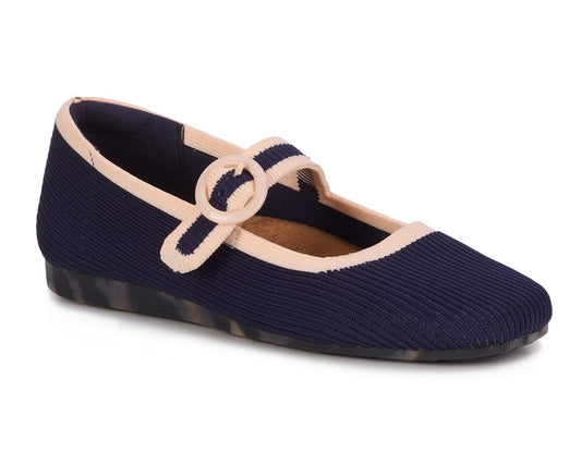 Ros Hommerson Naomi Navy Cream Knit