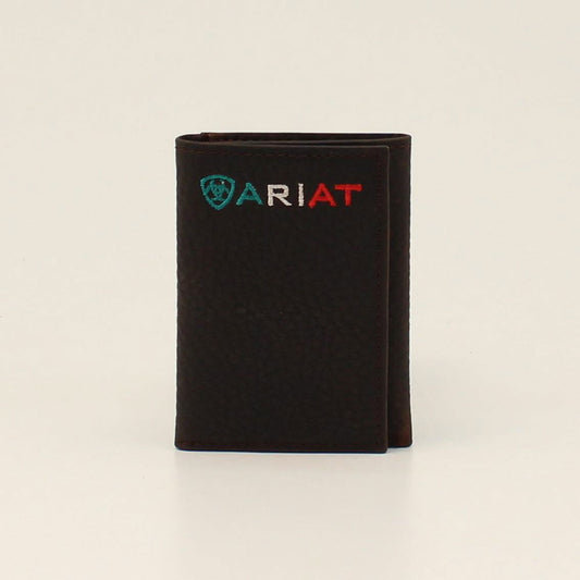 Ariat Mexico Colors Logo Trifold Wallet