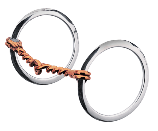Weaver Twisted Copper Wire All Purpose Loose Ring Snaffle Bit