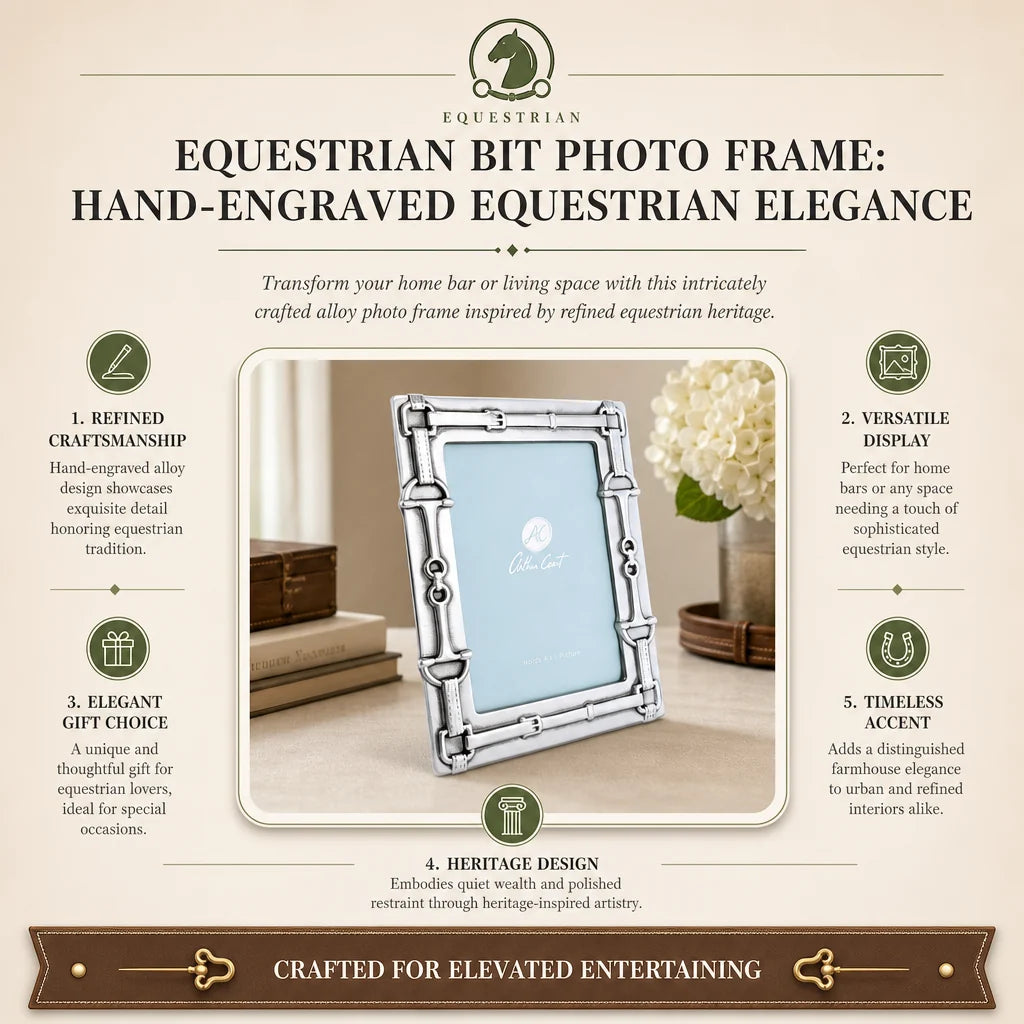 Arthur Court Photo Frame Equestrian Bit 5x7