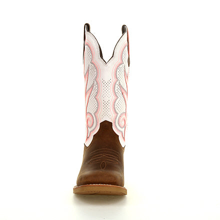 Durango Rebel Pro White/Brown Ventilated Boot